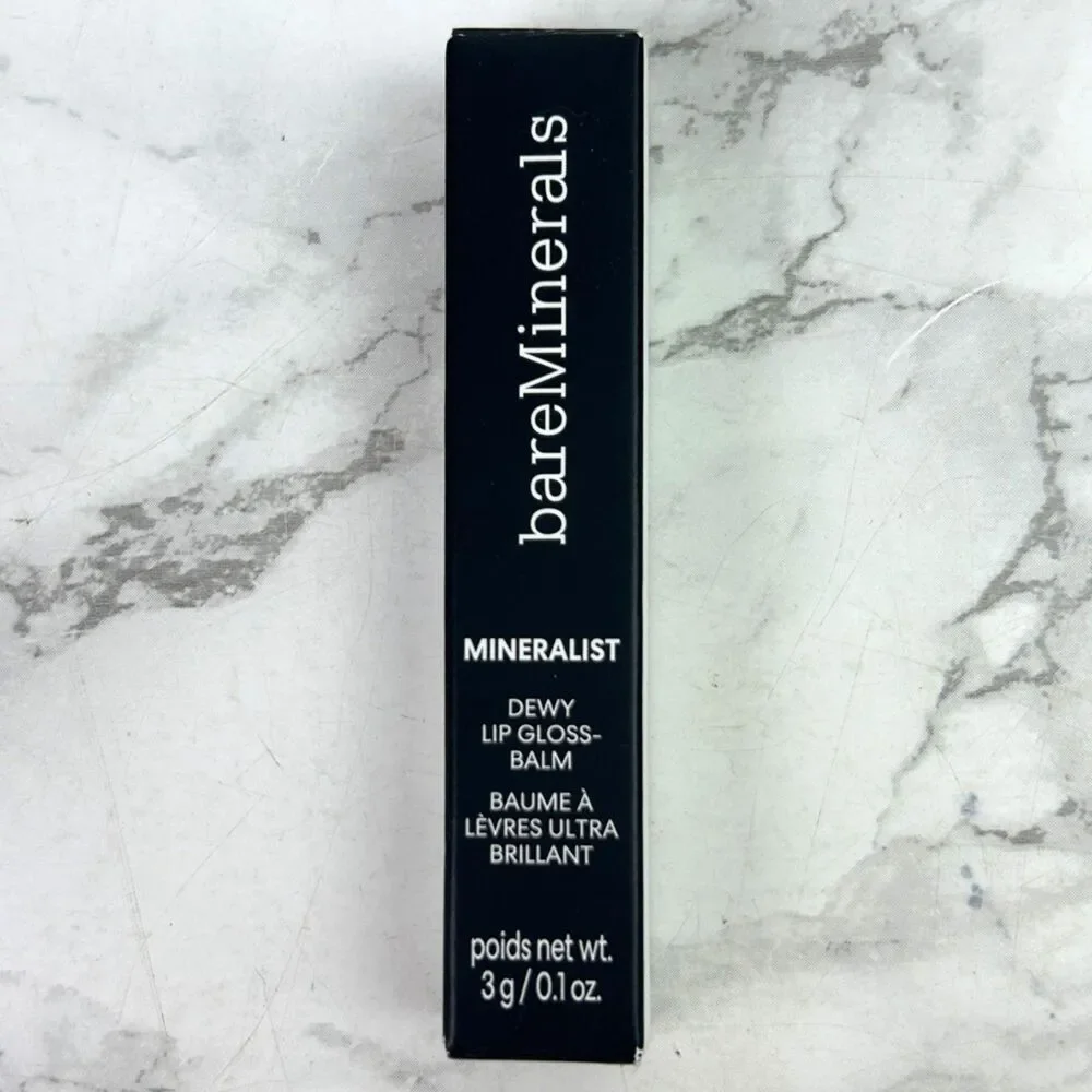 NIB bareMinerals Mineralist Dewy Lip Gloss-Balm in Soul